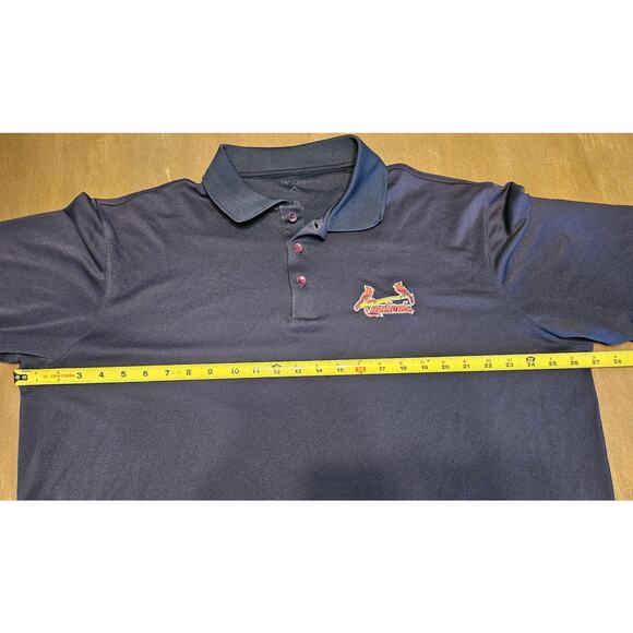 Men's St. Louis Cardinals Polo Shirt Size XL Blue Embroidered Logo MLB Baseball - Picture 4 of 10